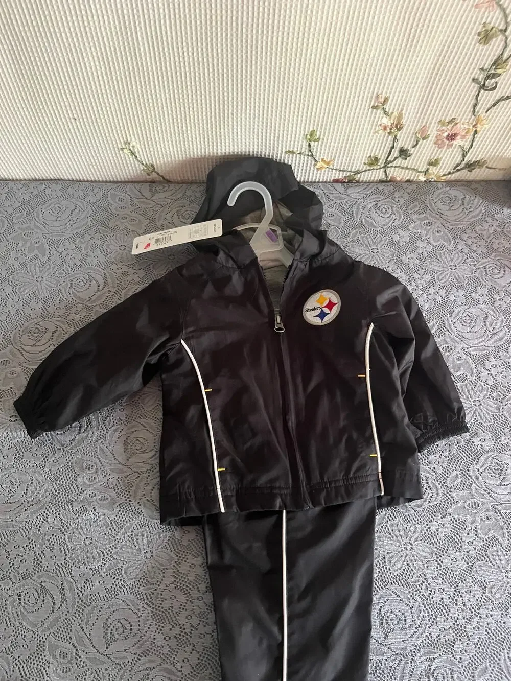 NFL Team Apparel Pittsburgh Steelers Toddler Windbreaker Jacket Pants Set NWT
